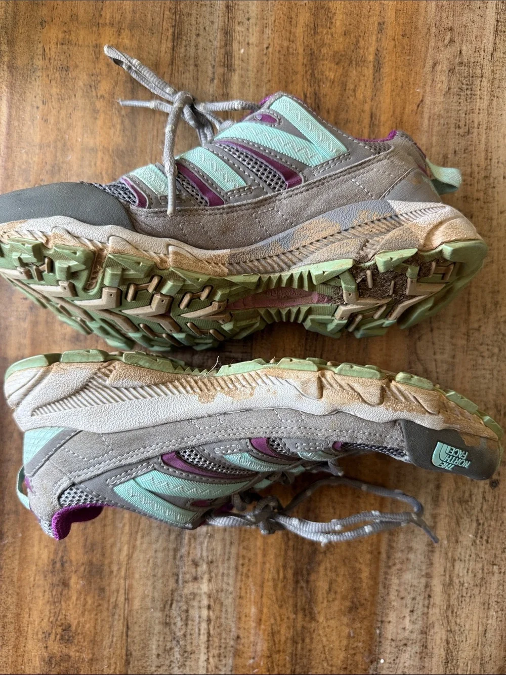 The North‎ Face Women’s Athletic Shoes - Gray, Mint & Purple